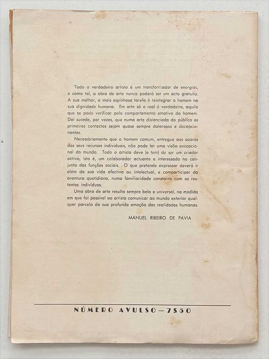 VÉRTICE nº146 – Revista de Cultura e Arte. Volume XVII Maio 1957. “Visado pela Comissão de Censura”. Em muito bom estado geral.
