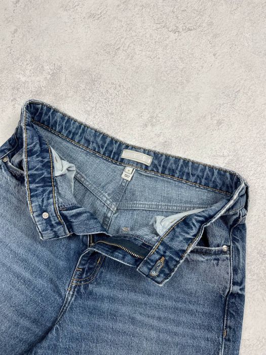 блакитні широкі баггі джинси River island blue baggy jeans
