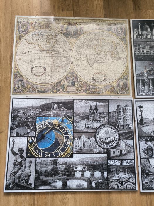 Puzzle ułożone mista Europy