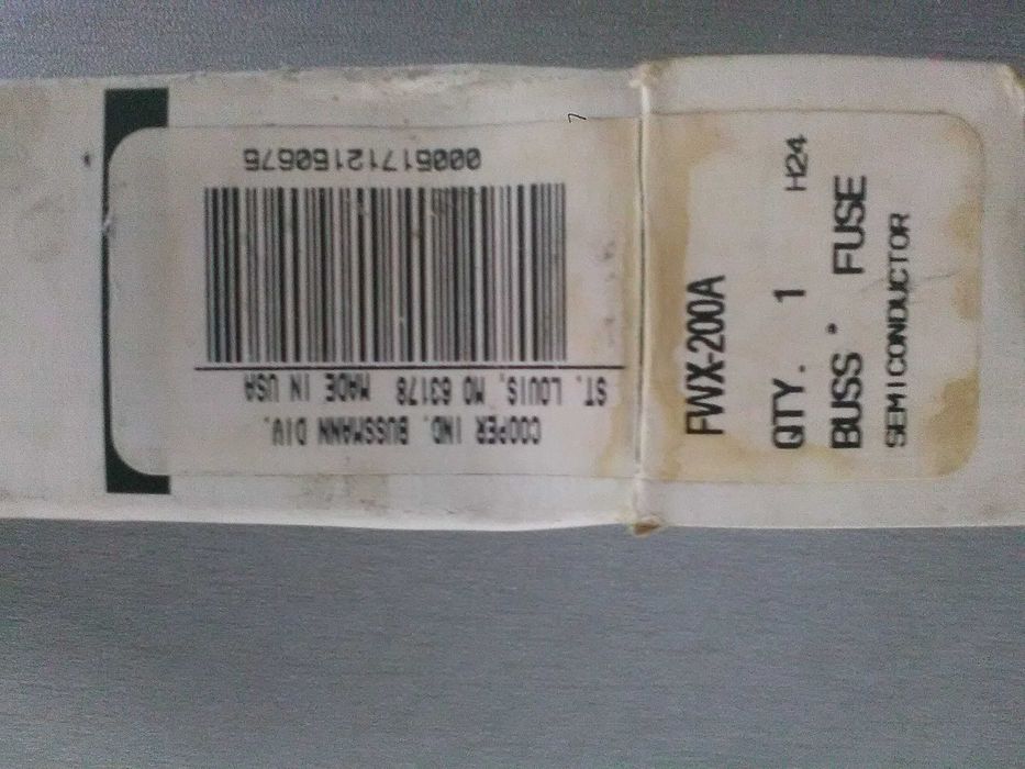 Bezpieczniki BUSSMANN FWX-200A 250vac / dc