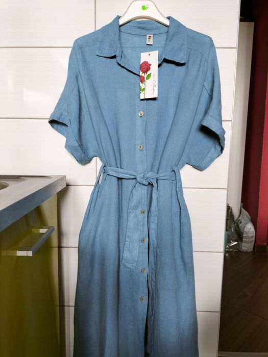 Sukienka len Italia moda s/m