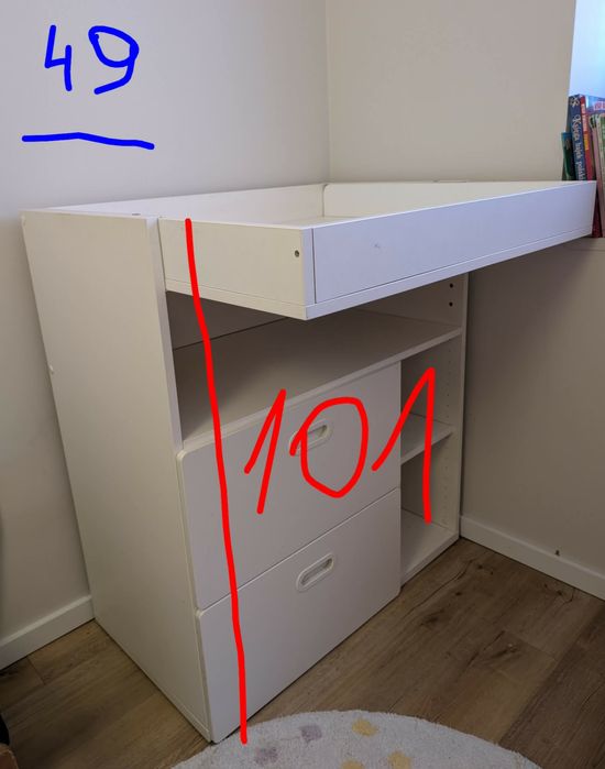 Przewijak ikea szafka szuflady