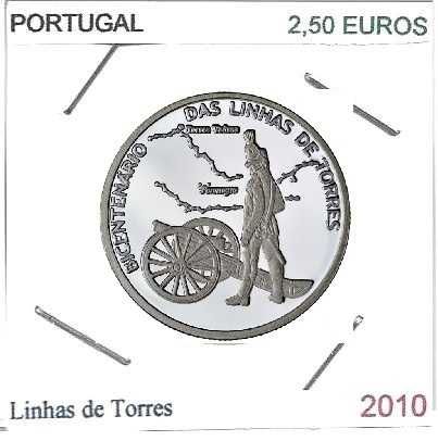 Linhas de Torres - - - 2,50 € - 2010 - - - - - Moeda