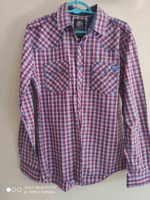Koszula męska w kratę
