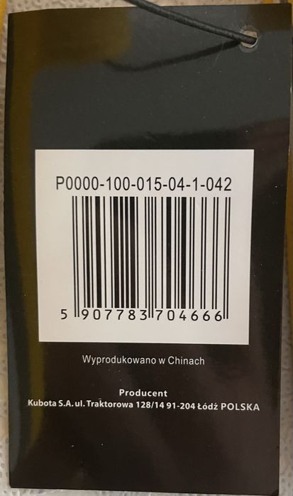 Klapki Kubota 42 Nowe