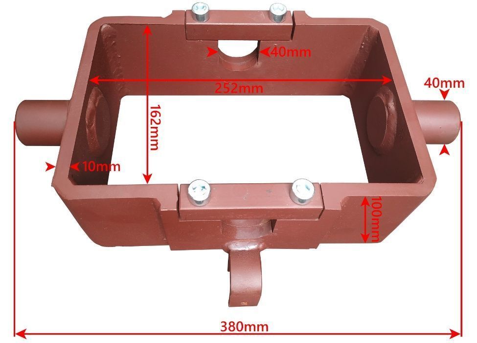 Mocowanie Siłownika Kołyska FI 40 Solidna D50 D47 [1827]