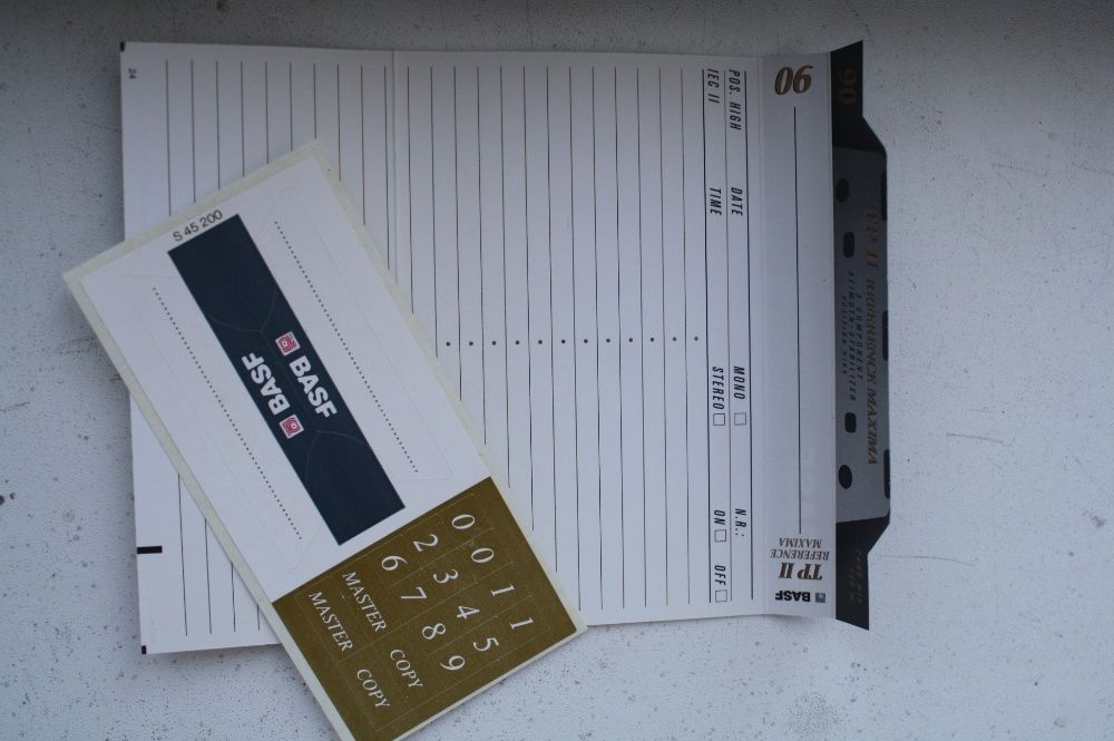 Аудиокассета BASF Reference Maxima TPII 100 Type II