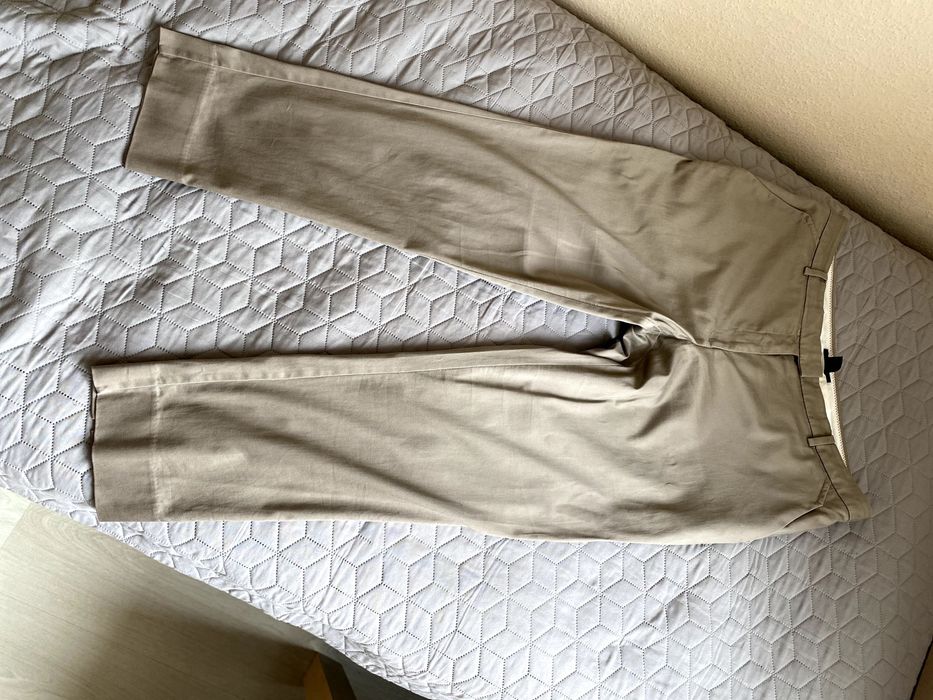 Spodnie damskie H&M ciemno beżowe r.44