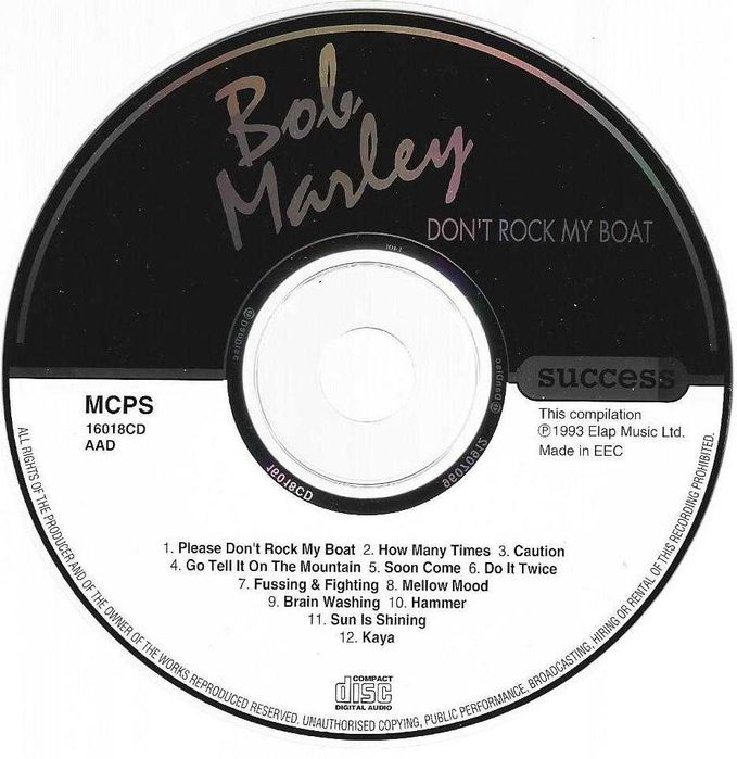 Bob Marley - - - - - Don't Rock My Boat - - - - - CD