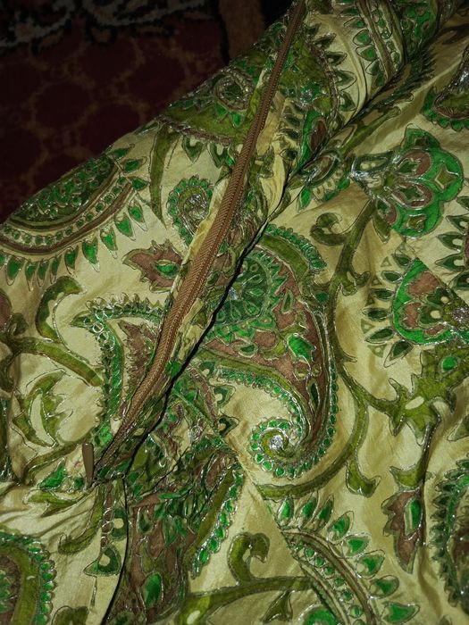 Sukienka 80 90 stara PRL lata 60 70 barok indyjska perska paisley