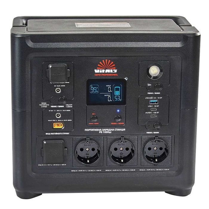Портативная аккумуляторная станция Vitals Professional PS 1000qc 1 кВт