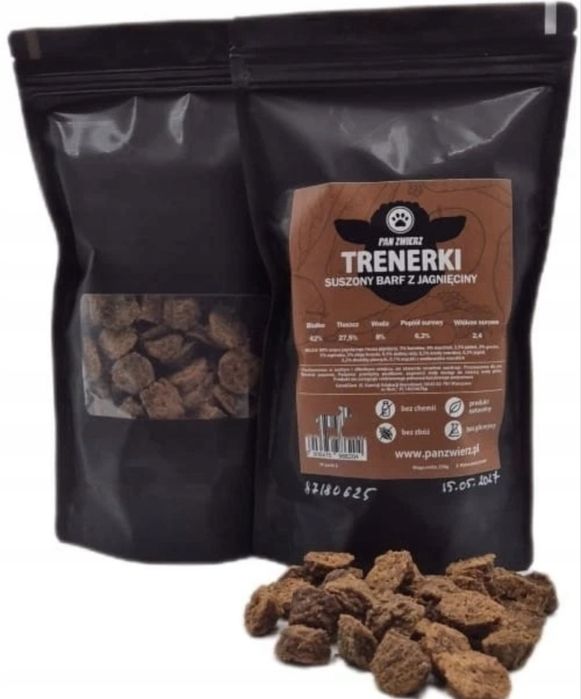 Pan Zwierz - Trenerki - Suszony BARF z jagnięciny 250 g