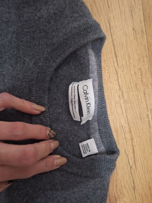 Wełniany sweter calvin klein xxs