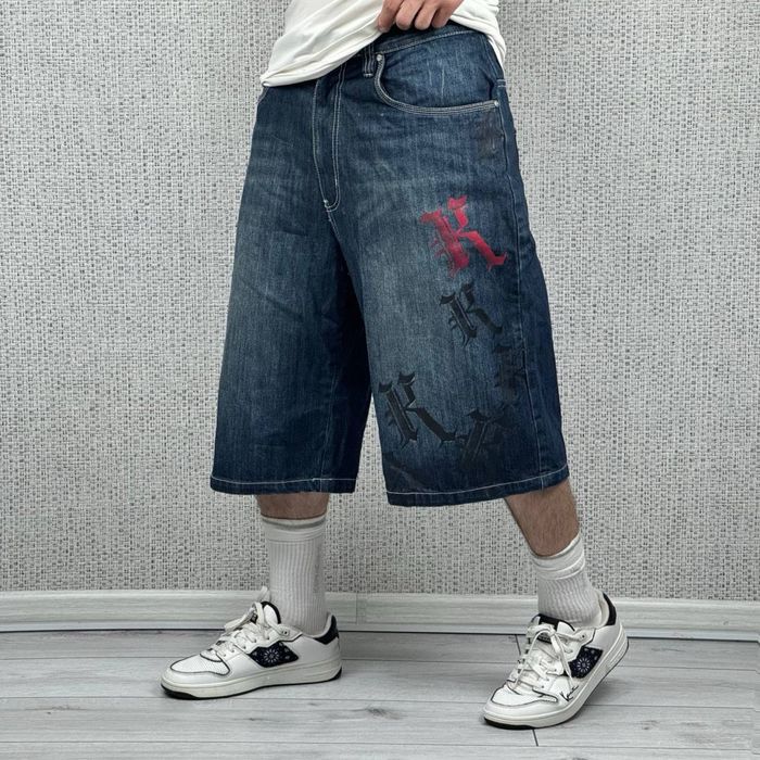 Шорты Vintage Karl Kani карл кани винтаж бегги скейт шорти джинсові