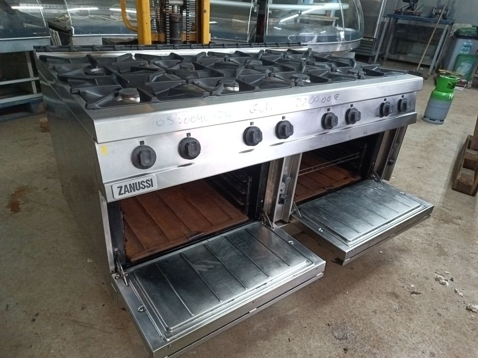 Fogão industrial a gás 8 queimadores Zanussi
