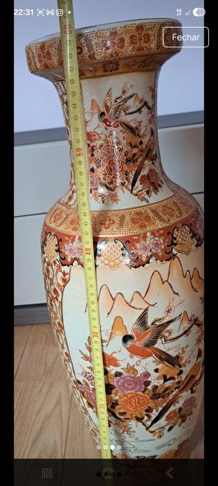 Jarrão chinês em porcelana com 60 cm