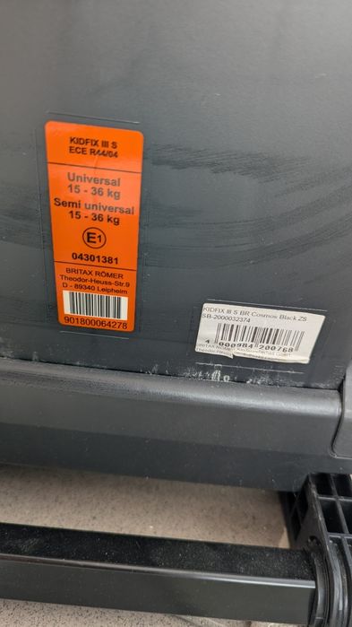 Fotelik samochodowy Britax Romer kid fix III S isofix15-36 kg