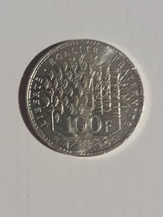 Moeda Prata 100 Francos França 1982