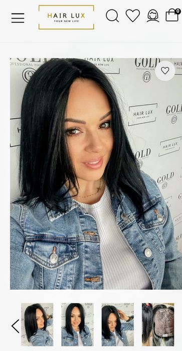 Topper Hair Lux-Inez 35cm 20x20 Zagęszczenie włosów dopinka clip in włosy naturalne czarne