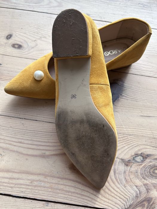 Baleriny czułenka Akardo zamsz 36