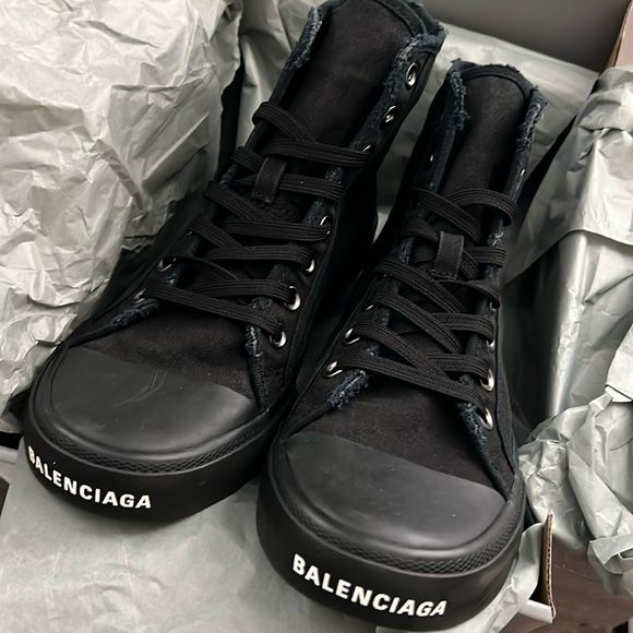 кеди balenciaga parish black