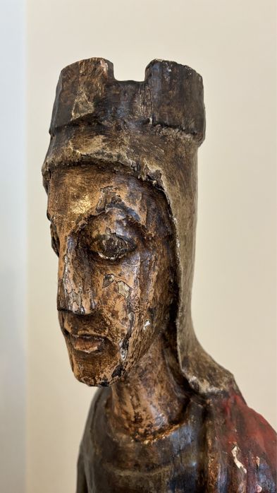 Estatueta / Escultura Policromada  Sedes Sapientiae - Arte Sacra
