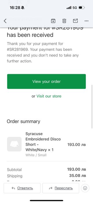 Жіночі Білі шорти Sporty&Rich орігінал