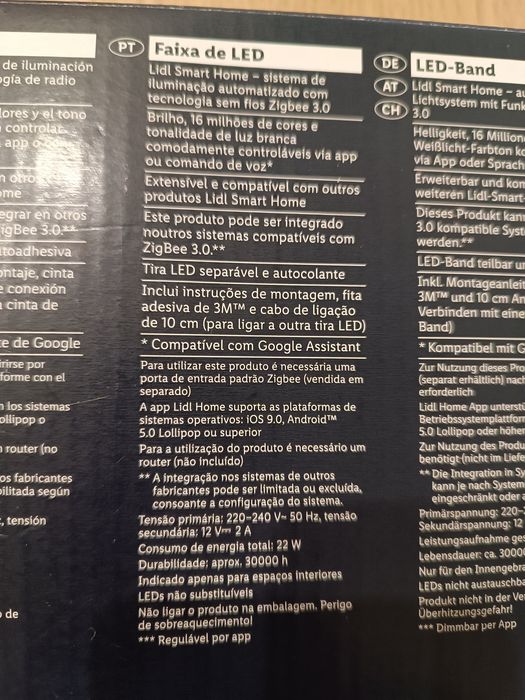 Faixa de led, novo