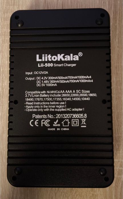 Liitokala Lii-500 ładowarka ogniw Li-ion, Ni-MH/Cd