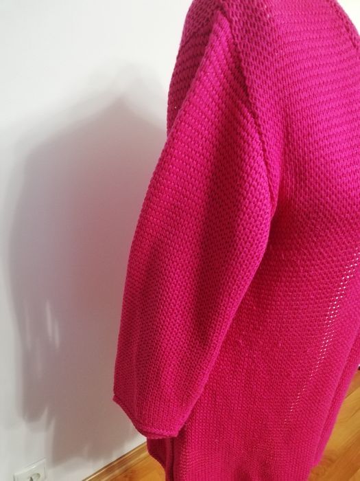 Sweter różowy damski