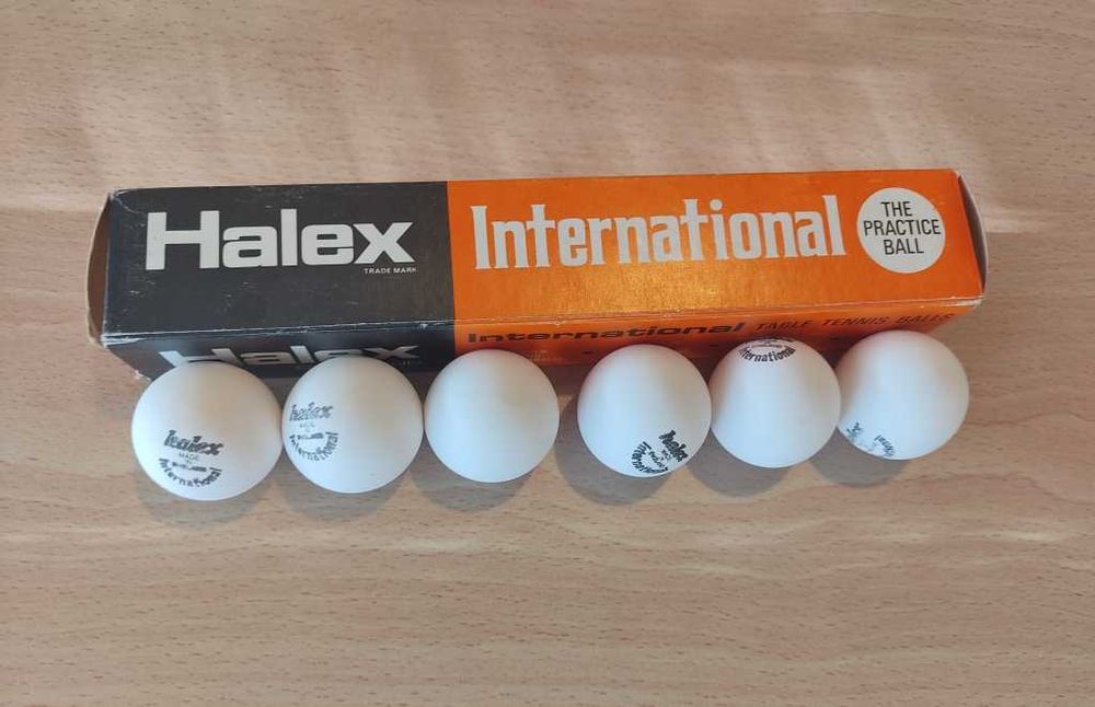 Bolas ténis de mesa Halex e Champion ping pong colecionável