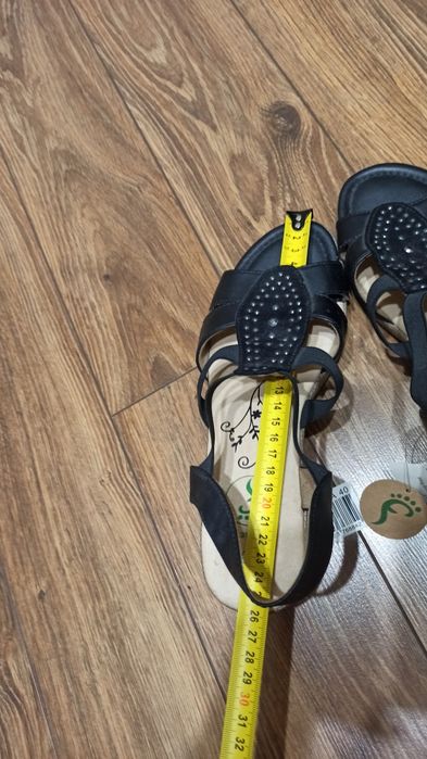 Buty, sandały czarne 40/41