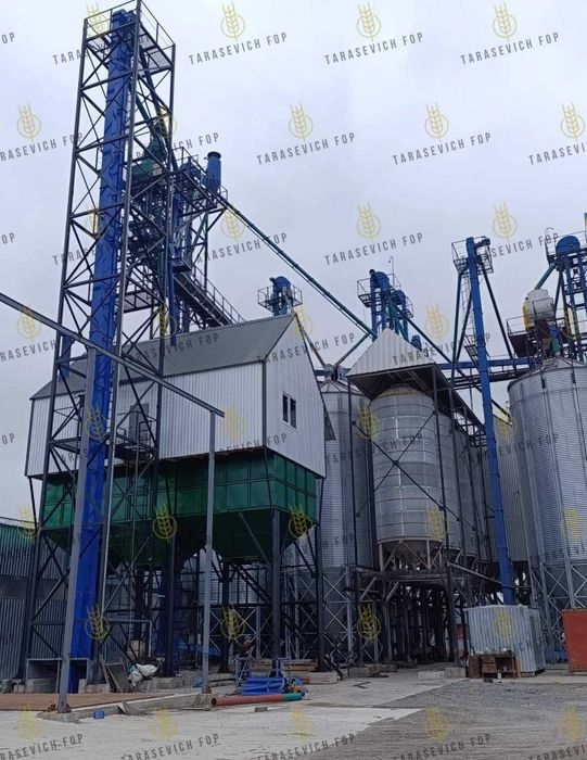 Будівництво зерноочисних комплексів ЗАВ "під ключ" – монтаж, запуск.