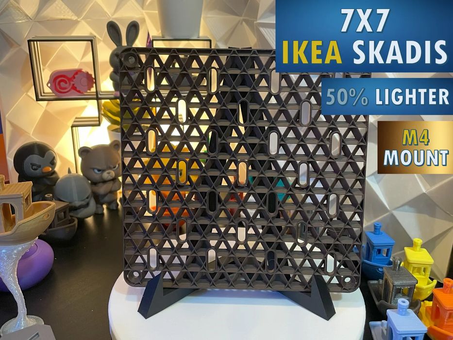 Painel Organizador IKEA SKADIS 7x7 com Suporte M4