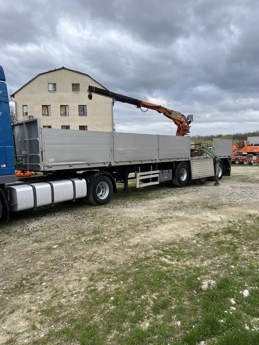 Напівпричіп Pacton - кран маніпулятор Kennis 14000