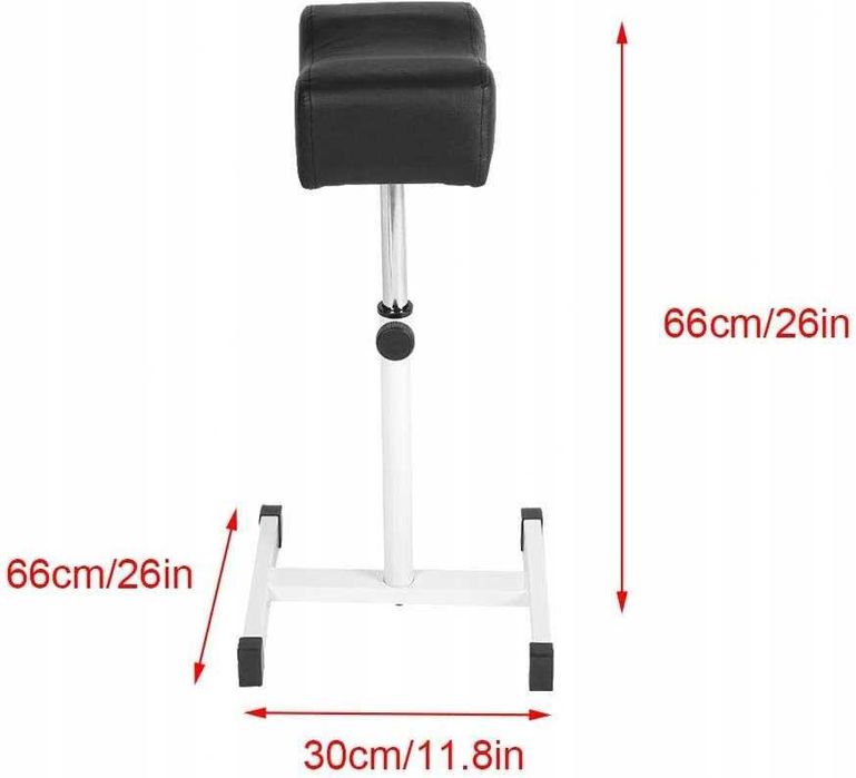 Podnóżek do pedicure, regulowany do paznokci z ergonomiczną konstrukcj