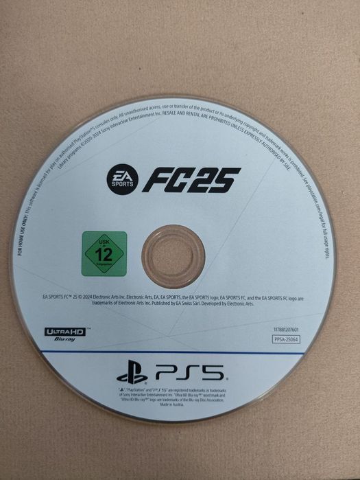 FC 25 PS 5 диск без коробки