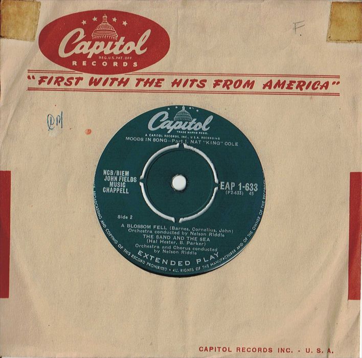 Nat King Cole – Moods In Song - 45 RPM 7" - 1955 - JAZZ
