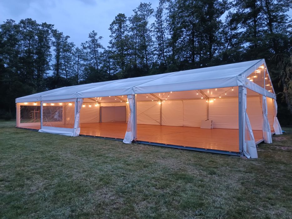 Wynajem - Hala namiotowa, namioty, stoly, krzesła