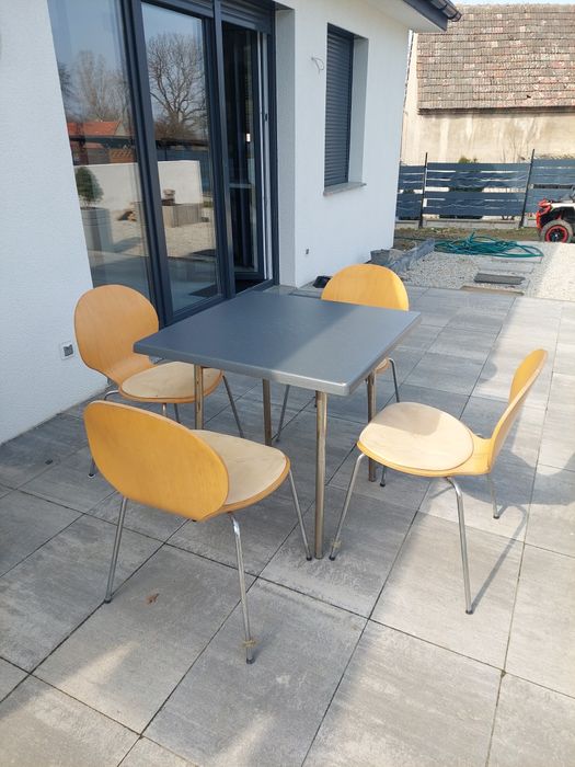 Stolik ogrodowy cateringowy + krzesła