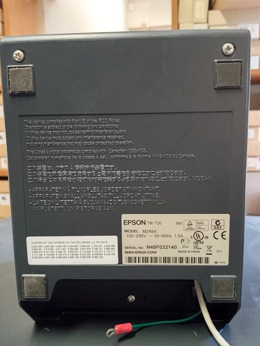 Caixa registadora e impressora Epson