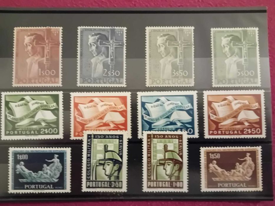 Selos novos e usados de Portugal e Ultramar (ex Colónias).