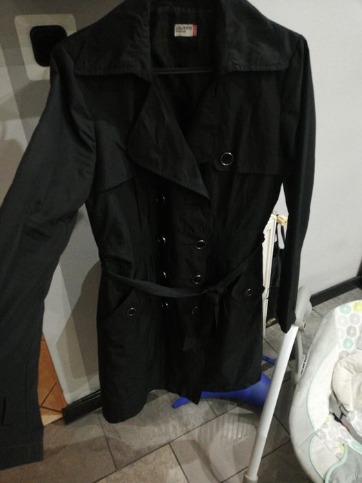 Czarny płaszcz kurtka rozmiar M