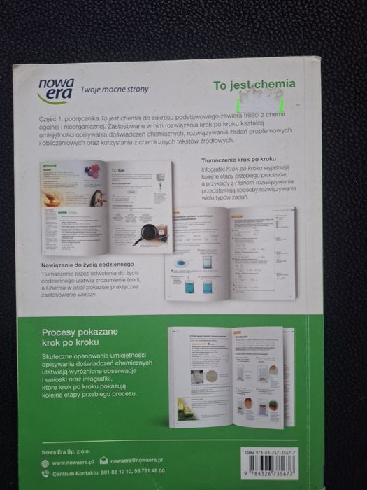 Podręcznik To jest chemia, klasa 1