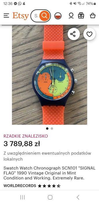 Swatch Chrono SIGNAL FLAG SCN101