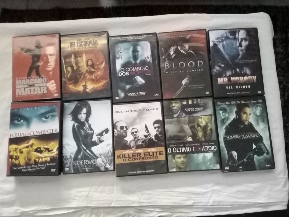 DVD acção Van Damme, Steven Seagal, vampiros