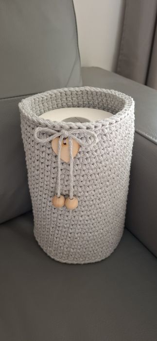 Koszyk ze sznurka makrama handmade