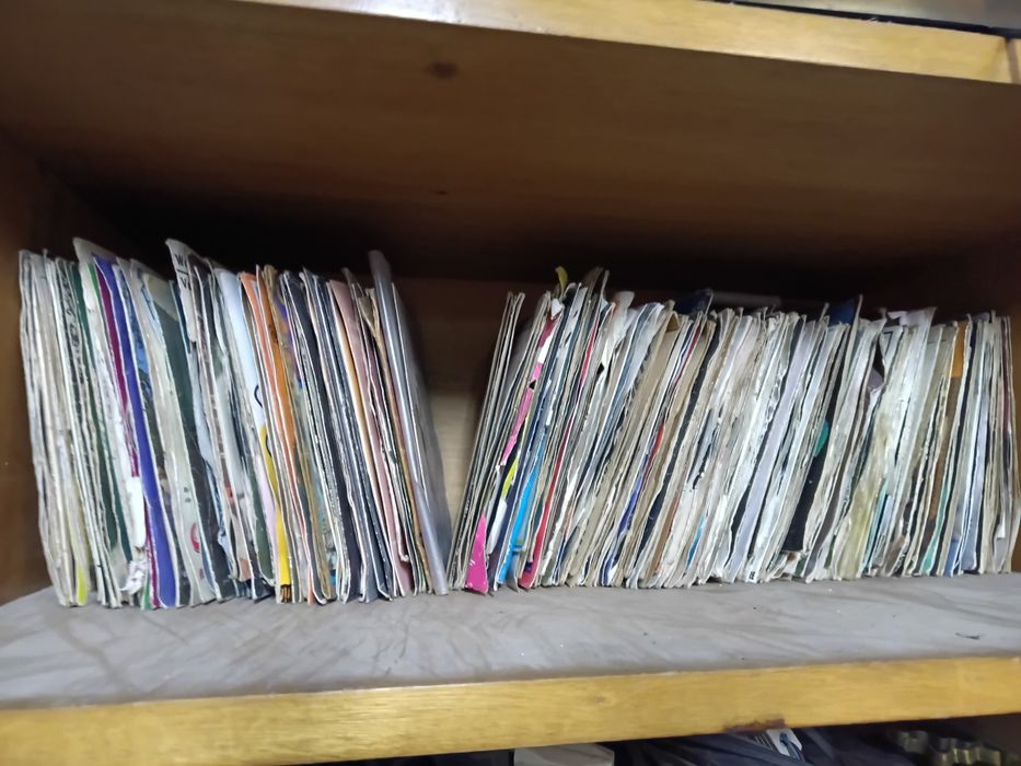 Lote de 250 discos vinil 25 LP e 225 singles