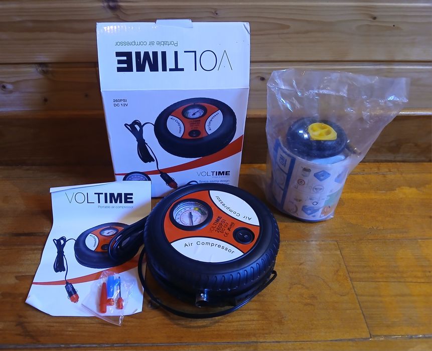 Compressor com Manómetro + Selador de Pneus