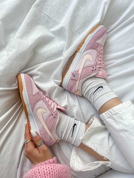 Женские кроссовки Nike Dunk Low Teddy Bear Pink 36-41 Новинка Сезона!